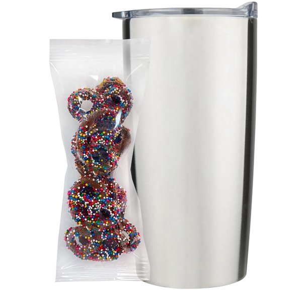This set includes a 20 oz double-wall vacuum insulated tumbler and... from ASI 71685 Midnite Snax® / Promo Revolution