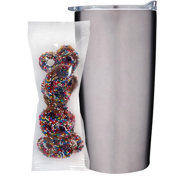 This set includes a 20 oz double-wall vacuum insulated tumbler and... from ASI 71685 Midnite Snax® / Promo Revolution