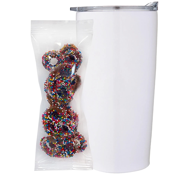 This set includes a 20 oz double-wall vacuum insulated tumbler and... from ASI 71685 Midnite Snax® / Promo Revolution