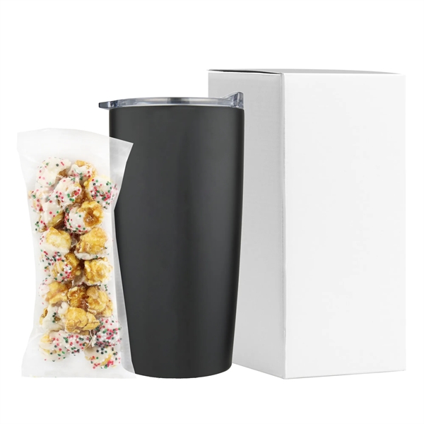 20 oz straight tumbler filled with Sugar Cookie Crunch Popcorn (1.6... from ASI 71685 Midnite Snax® / Promo Revolution