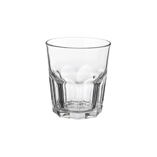 hexagon whiskey glass 12.5 oz. capacity plus free 1 color silkscreen... from ASI 37218 Athena Promo (tm)
