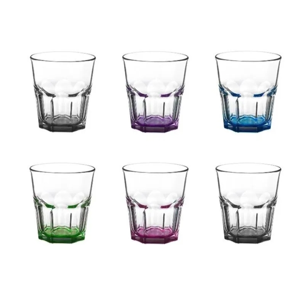 hexagon whiskey glass 12.5 oz. capacity plus free 1 color silkscreen... from ASI 37218 Athena Promo (tm)