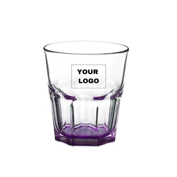 hexagon whiskey glass 12.5 oz. capacity plus free 1 color silkscreen... from ASI 37218 Athena Promo (tm)