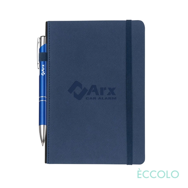 The Eccolo® Memphis Journal w/Elastic Pen Loop and Clicker Pen includes... from ASI 84592 St Regis Group