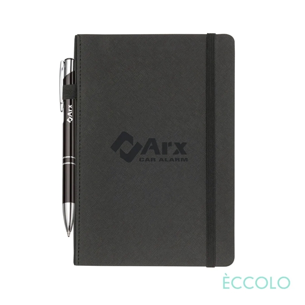 The Eccolo® Memphis Journal w/Elastic Pen Loop and Clicker Pen includes... from ASI 84592 St Regis Group