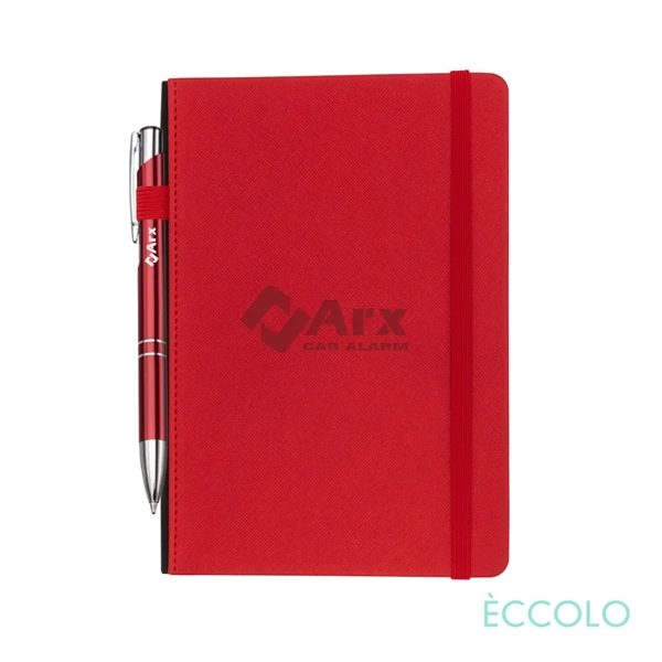 The Eccolo® Memphis Journal w/Elastic Pen Loop and Clicker Pen includes... from ASI 84592 St Regis Group