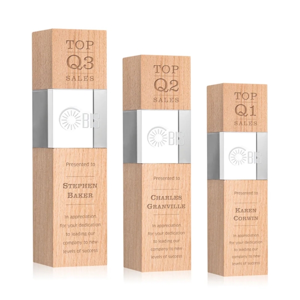 A sharply contrasting award, the Araceli intersects natural beechwood with a... from ASI 84592 St Regis Group / St Regis