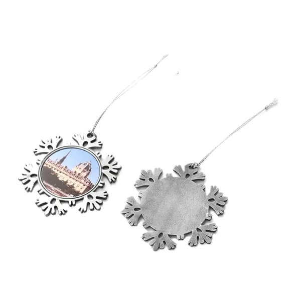 Zinc Alloy Single-Sided Christmas Ornament plus full color imprint on 1... from ASI 37218 Athena Promo (tm)