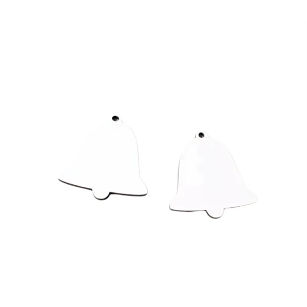 Bell-shaped sublimation MDF Christmas ornament plus free full color printing on... from ASI 37218 Athena Promo (tm)