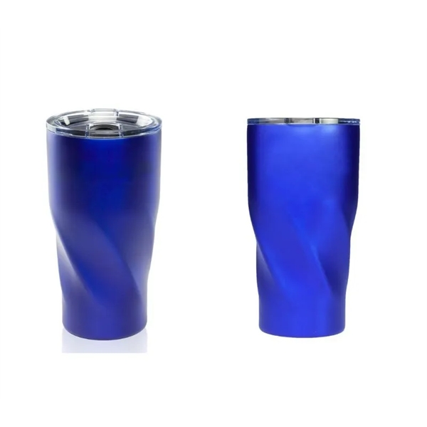 Wavey stainless steel travel tumbler with 20 oz. plus 1 color... from ASI 37218 Athena Promo (tm)