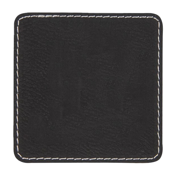 3" x 3" x 1/16" rectangular PU leatherette garment patch.... from ASI 74601 Calico
