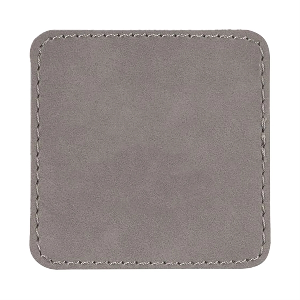 2.5" x 2.5" x 1/16" square PU leatherette garment patch.... from ASI 74601 Calico