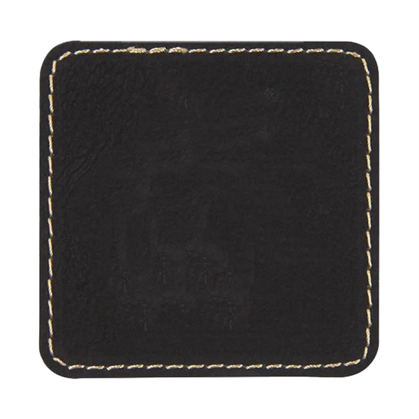 2.5" x 2.5" x 1/16" square PU leatherette garment patch.... from ASI 74601 Calico