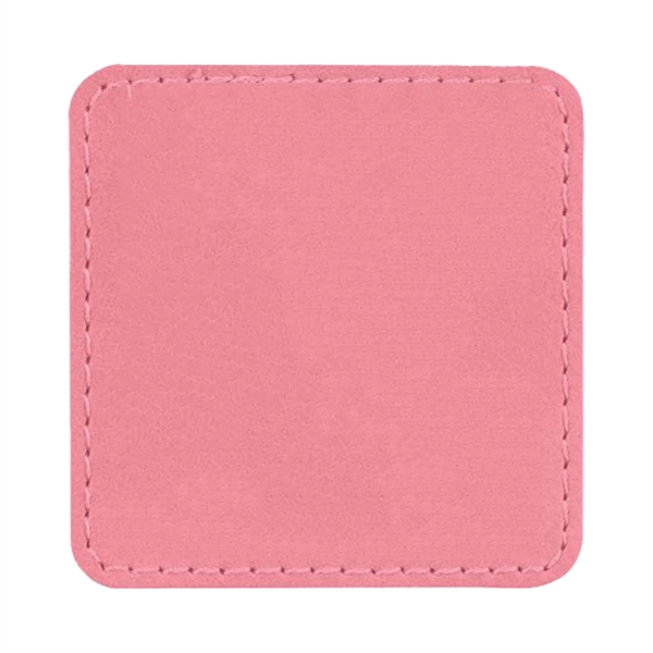 2.5" x 2.5" x 1/16" square PU leatherette garment patch.... from ASI 74601 Calico