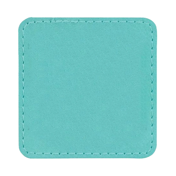 2.5" x 2.5" x 1/16" square PU leatherette garment patch.... from ASI 74601 Calico