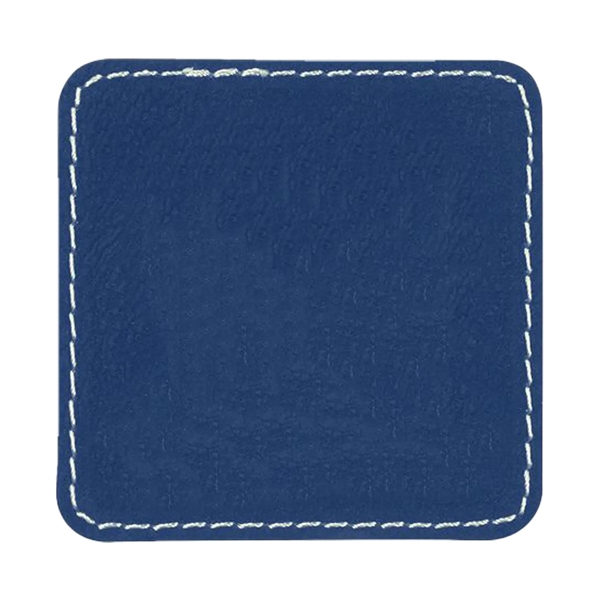 2.5" x 2.5" x 1/16" square PU leatherette garment patch.... from ASI 74601 Calico