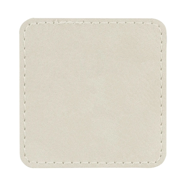 2.5" x 2.5" x 1/16" square PU leatherette garment patch.... from ASI 74601 Calico