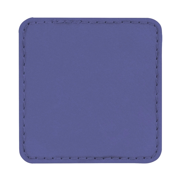 2.5" x 2.5" x 1/16" square PU leatherette garment patch.... from ASI 74601 Calico