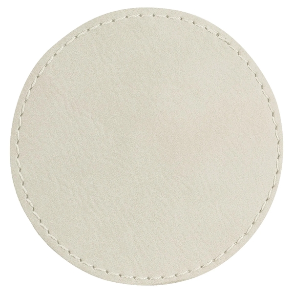 3" x 3" x 1/16" round PU leatherette garment patch.... from ASI 74601 Calico
