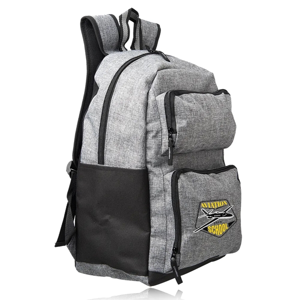 Multi-purpose backpack with two front pockets with zipper closure, foam pocket... from ASI 39552 BEL Promo