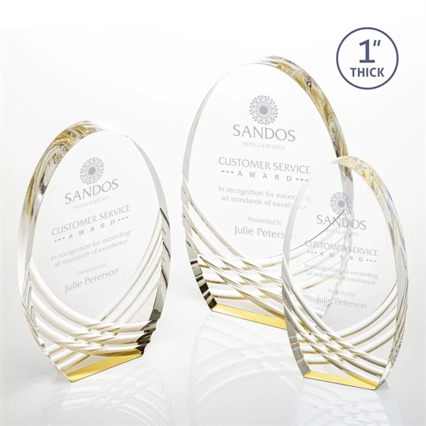 The Gold Westbury Acrylic Award is a magnificent freestanding monument of... from ASI 84592 St Regis Group / St Regis