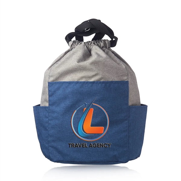 Satchel/drawstring backpack with two-tone fabric.... from ASI 39552 BEL Promo