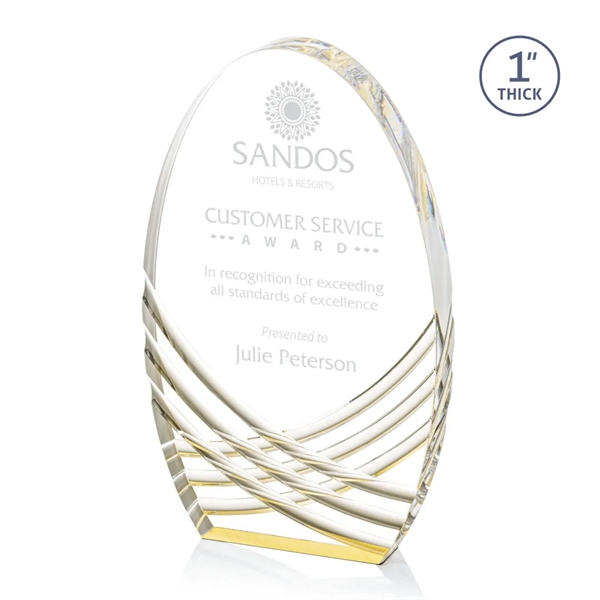 The Gold Westbury Acrylic Award is a magnificent freestanding monument of... from ASI 84592 St Regis Group / St Regis