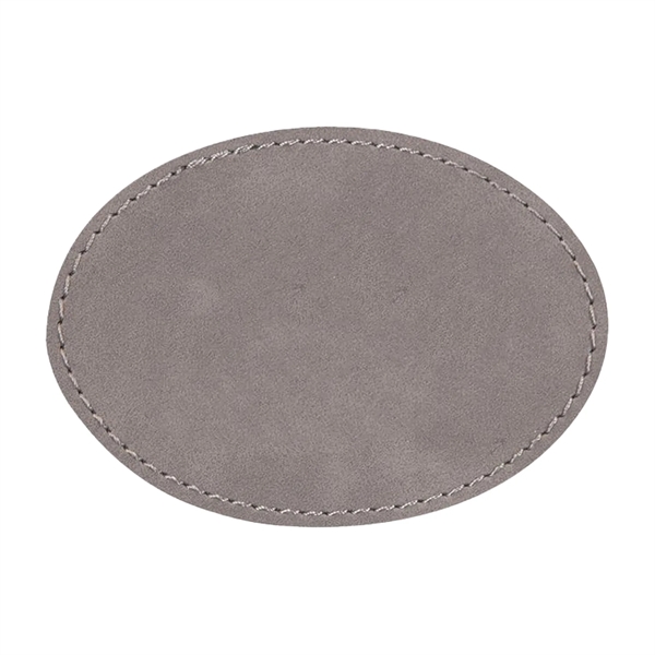 3.5" x 2.5" x 1/16" oval PU leatherette garment patch.... from ASI 74601 Calico