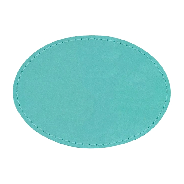3.5" x 2.5" x 1/16" oval PU leatherette garment patch.... from ASI 74601 Calico