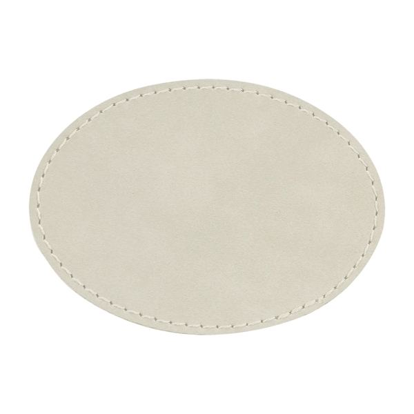 3.5" x 2.5" x 1/16" oval PU leatherette garment patch.... from ASI 74601 Calico