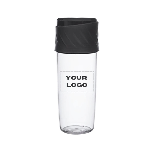 Sip and snack sports plastic water bottle, 16 oz. plus 1c1p... from ASI 37218 Athena Promo (tm)