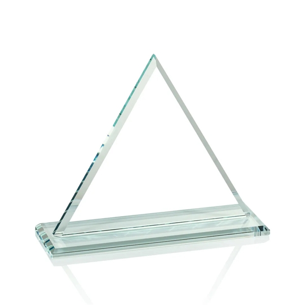 Jade color 1/2-inch thick triangular shape award on a base.... from ASI 84592 St Regis Group / St Regis