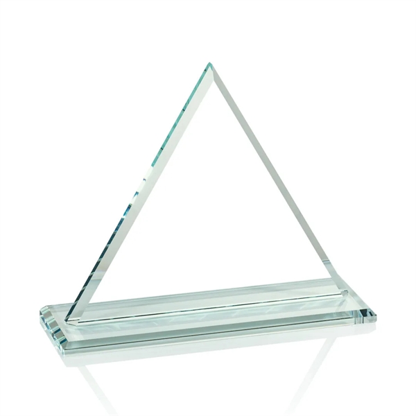 Jade color 1/2-inch thick triangular shape award on a base.... from ASI 84592 St Regis Group / St Regis