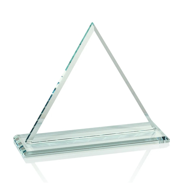 Jade color 1/2-inch thick triangular shape award on a base.... from ASI 84592 St Regis Group / St Regis