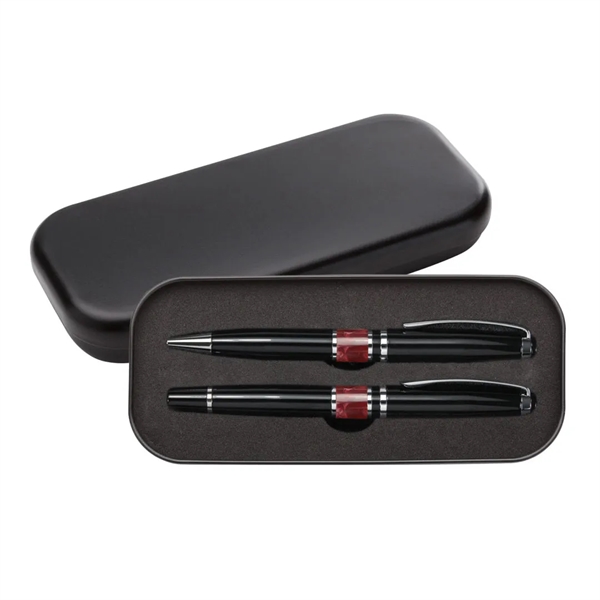 Ballpoint and rollerball set with chrome trim.... from ASI 84592 St Regis Group