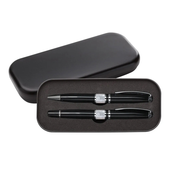 Ballpoint and rollerball set with chrome trim.... from ASI 84592 St Regis Group