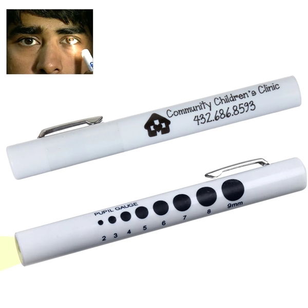 Pupil gauge penlight features a bright white light that is activated... from ASI 52710 Lincoln Line