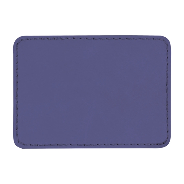 3.5" x 2.5" x 1/16" rectangular PU leatherette garment patch.... from ASI 74601 Calico