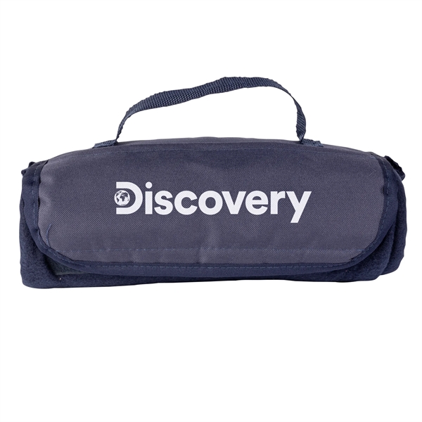 Blue 47" x 53" roll-up blanket for staying warm and comfortable.... from ASI 44900 NC Custom (CI/Lanco) / Lanco