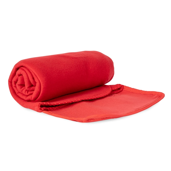 Blue 47" x 53" roll-up blanket for staying warm and comfortable.... from ASI 44900 NC Custom (CI/Lanco) / Lanco