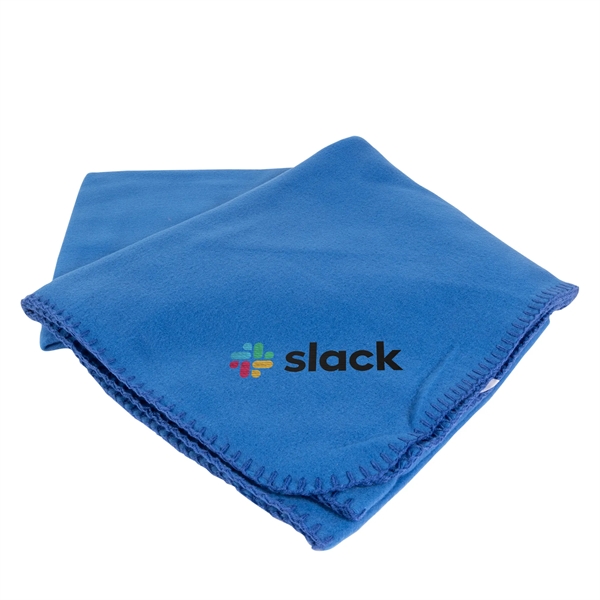 Black 50" x 60" promo fleece throw for staying warm and... from ASI 44900 NC Custom (CI/Lanco) / Lanco