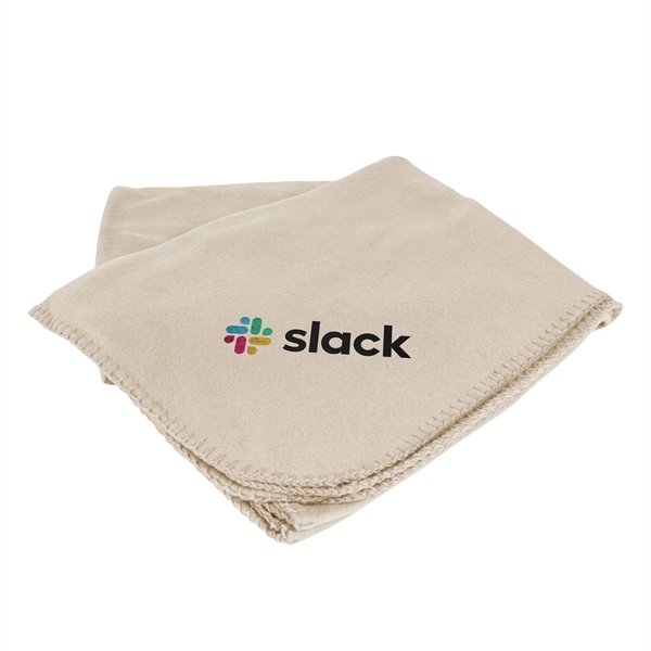 Black 50" x 60" promo fleece throw for staying warm and... from ASI 44900 NC Custom (CI/Lanco) / Lanco