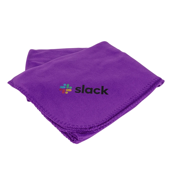 Black 50" x 60" promo fleece throw for staying warm and... from ASI 44900 NC Custom (CI/Lanco) / Lanco