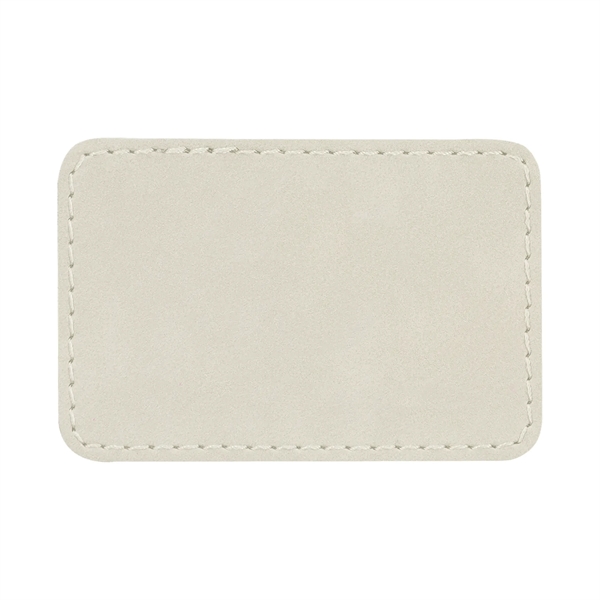 3" x 2" x 1/16" rectangular PU leatherette garment patch.... from ASI 74601 Calico