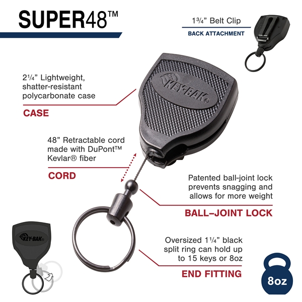 Black retractable keychain.... from ASI 64635 KEY-BAK Promotional Products