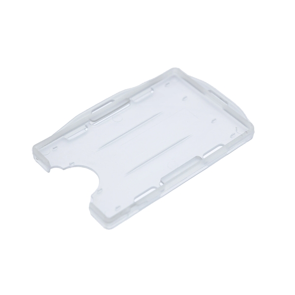 Handy dual-sided badge holder. Made from clear rigid plastic.... from ASI 64635 KEY-BAK Promotional Products