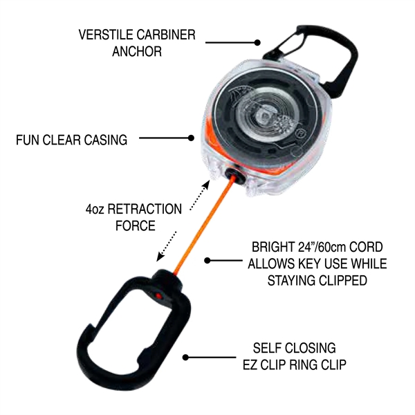 This gadget tether conveniently attaches to almost everything allowing easy management... from ASI 64635 KEY-BAK Promotional Products