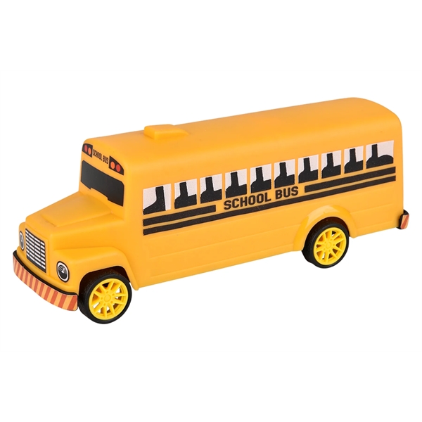 5" Plastic School Bus with Pull Back Action... from ASI 85620 H M Schmidt Co Inc