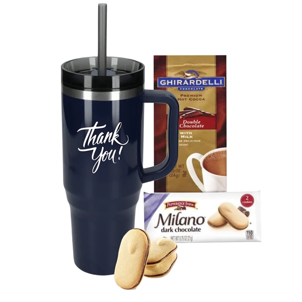 40 oz Tumbler with cocoa and cookies... from ASI 89971 Stuff A Mug