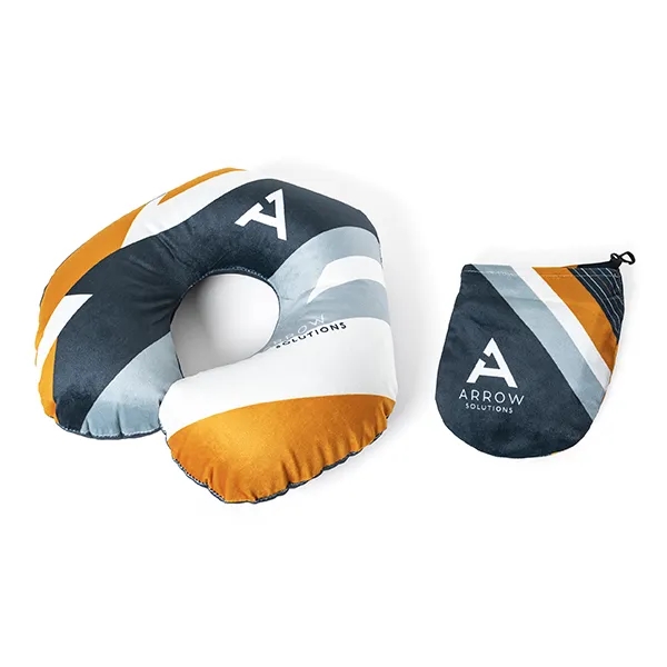 The Inflatable Travel Pillow is a fully customizable travel necessity with... from ASI 45657 Pop! Promos